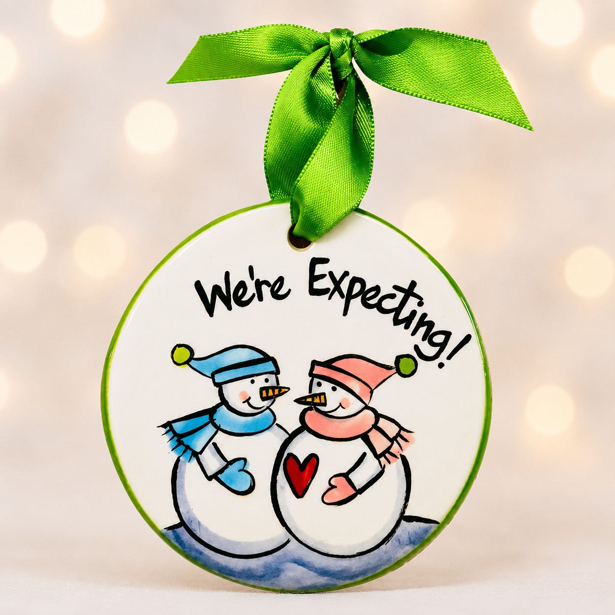 Expecting Flat Ornament